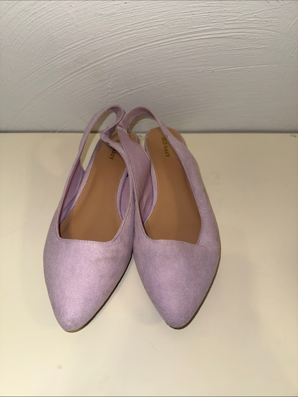 Old Navy Lavender Pointed-Toe Slingback Flats - Women